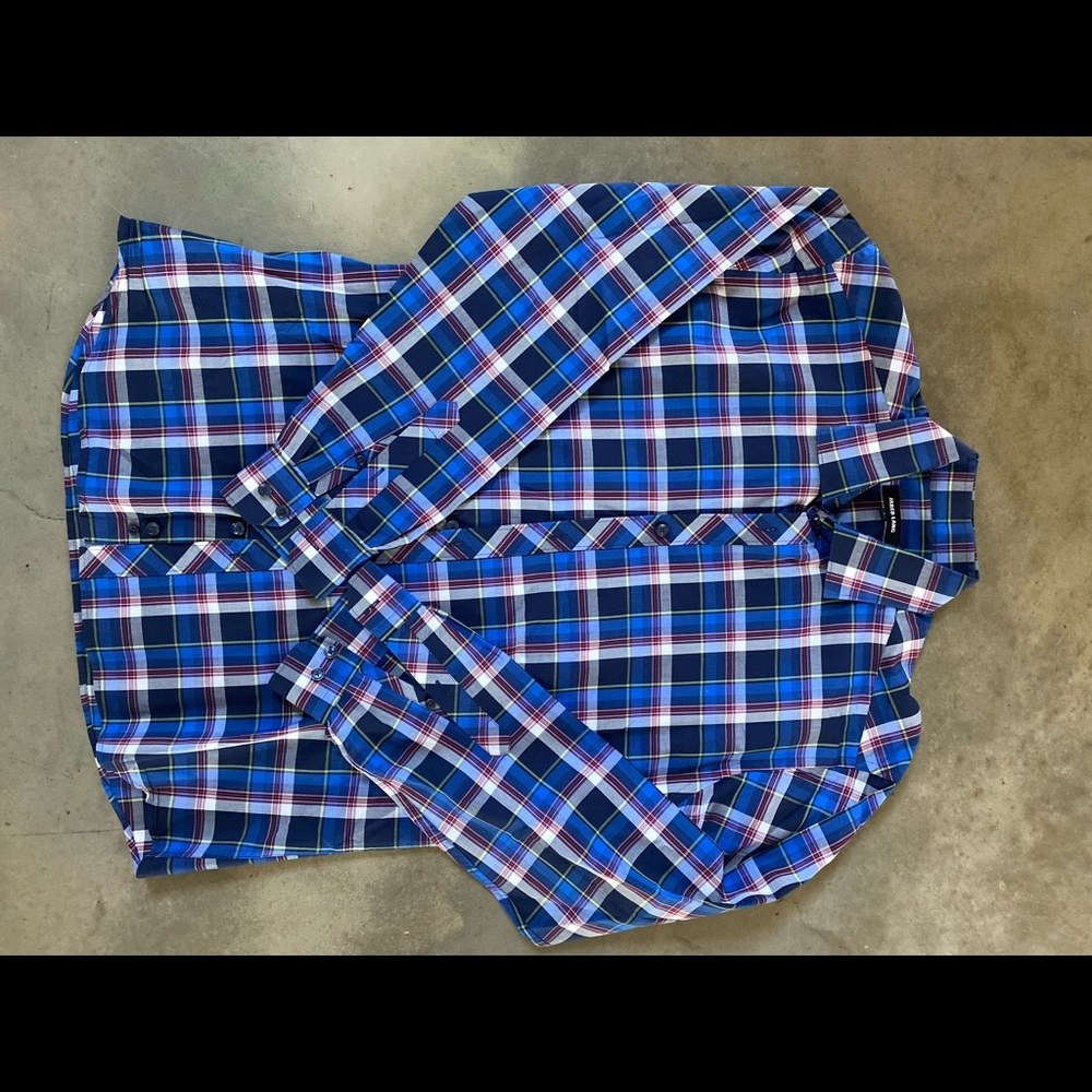 Jared Lange Plaid Button Down Shirt